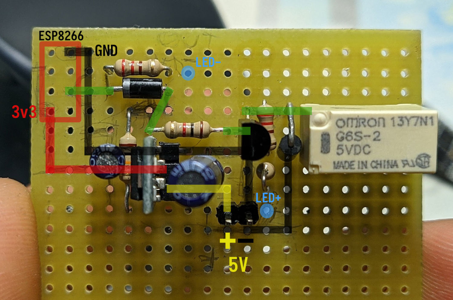 Early components placement prototype.